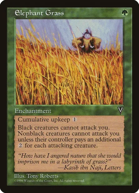 Elephant Grass, Magic card VIS 104 — Visions set