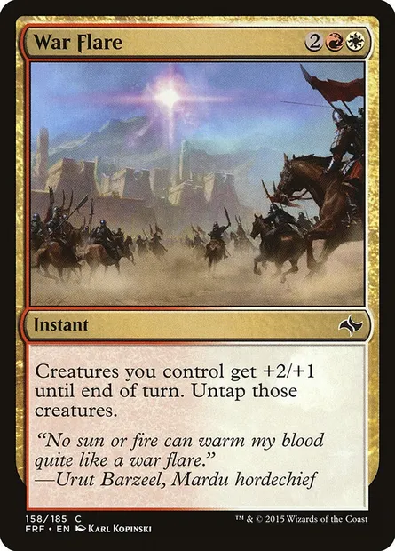 War Flare, Magic card FRF 158 — Fate Reforged set