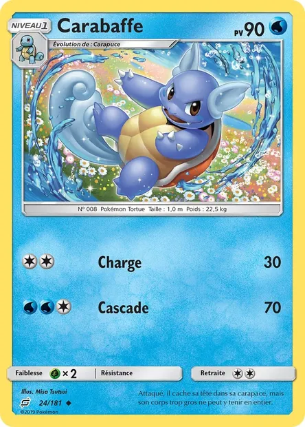 Carabaffe, carte Pokémon TEU 24 — extension Duo de Choc