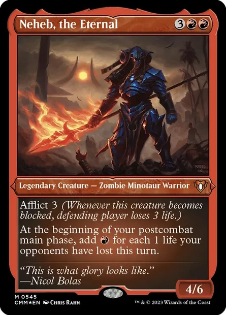 Neheb, the Eternal, Magic card CMM 545 — Commander Masters set