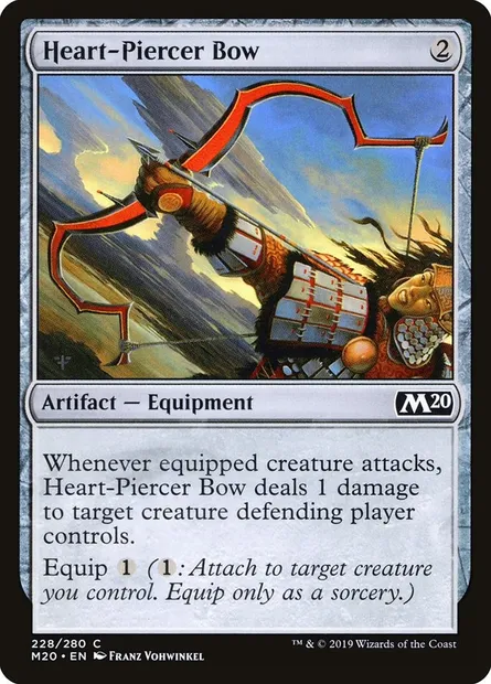 Heart-Piercer Bow, Magic card M20 228 — Core Set 2020 set