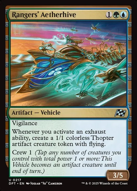 Rangers' Aetherhive, Magic card DFT 217 — Aetherdrift set
