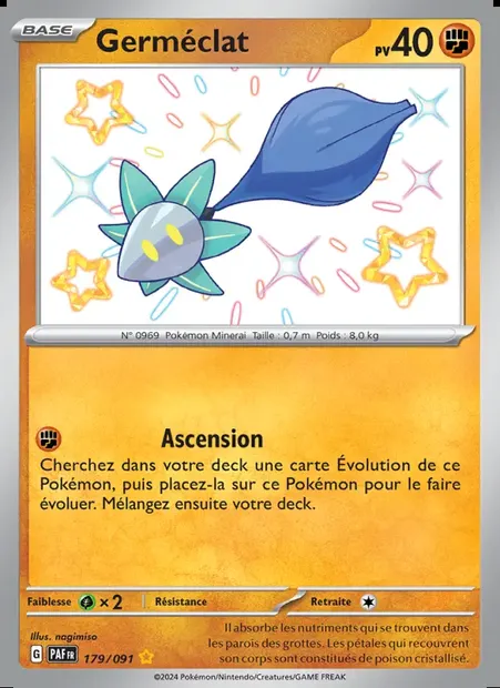 Germéclat, carte Pokémon PAF 179 — extension Destinées de Paldea