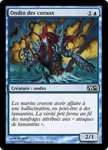 Ondin des coraux, carte Magic M14 49 — extension Magic 2014