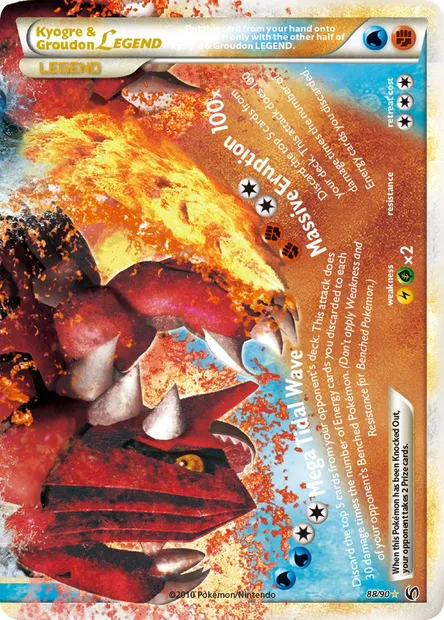 Kyogre & Groudon LEGEND, Pokémon card UD 88 — Undaunted set