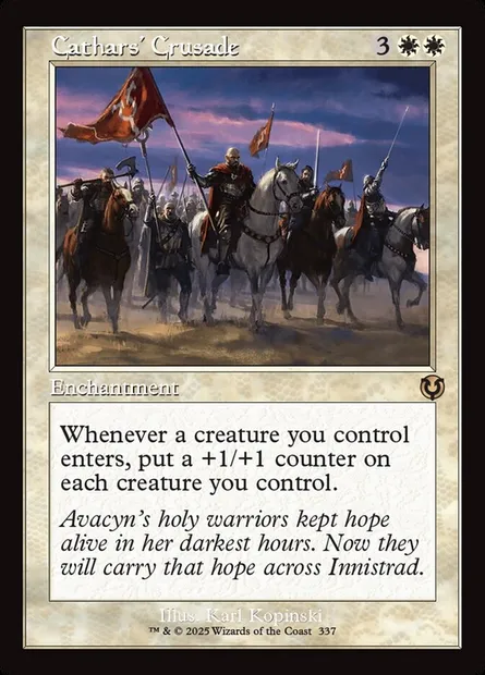Croisade cathare, carte Magic INR 337 — extension Innistrad Remastered