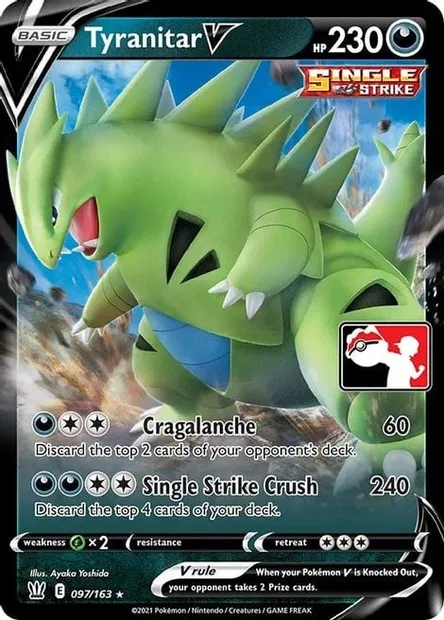 Tyranitar V, Pokémon card PPS 097 — Play! Pokémon Prize Pack Series set