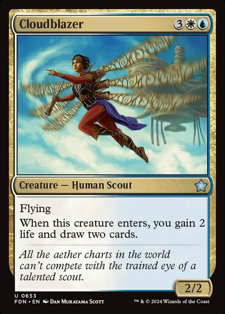 Cloudblazer, Magic card FDN 653 — Foundations set