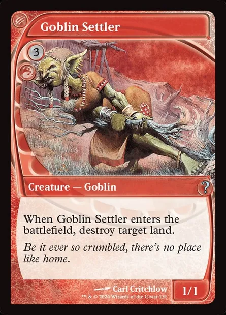 Goblin Settler, Magic card MB2 131 — Mystery Booster 2 set