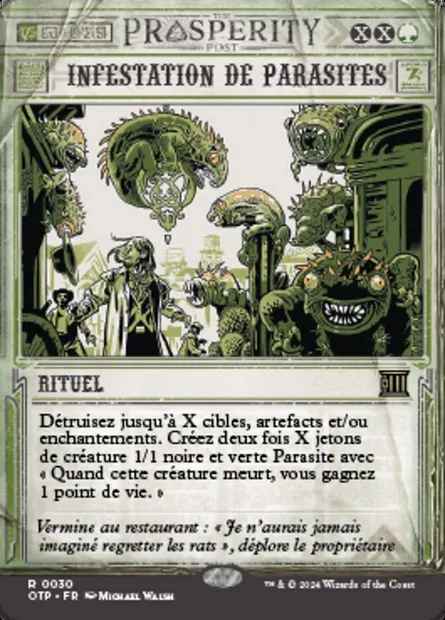 Infestation de parasites, carte Magic OTP 30 — extension Breaking News