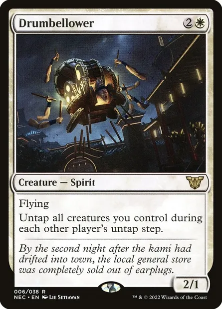 Drumbellower, Magic card NEC 6 — Neon Dynasty Commander set