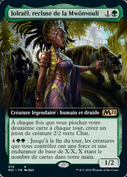 Jolraël, recluse de la Mwônvouli, carte Magic M21 376 — extension Core Set 2021