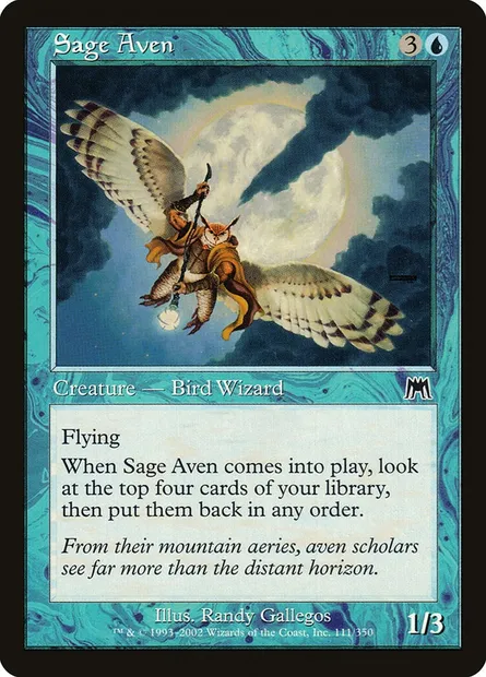 Sage Aven, Magic card ONS 111 — Onslaught set