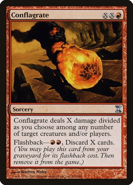 Conflagrate, Magic card TSP 151 — Time Spiral set