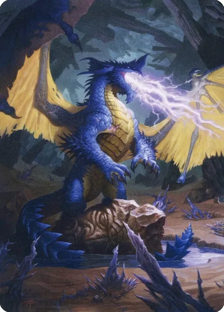 Blue Dragon // Blue Dragon, carte Magic AAFR 73 — extension Adventures in the Forgotten Realms Art Series