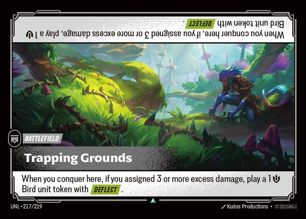 Trapping Grounds, Riftbound card UNL 217 — Unleashed set
