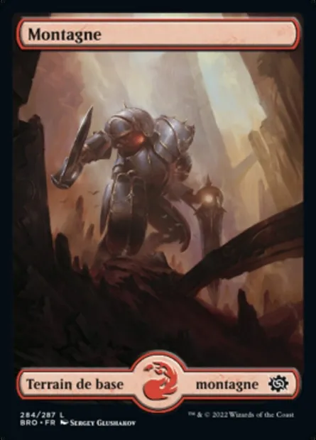 Montagne, carte Magic BRO 284 — extension La Guerre Fratricide