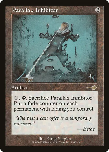 Parallax Inhibitor, Magic card NEM 134 — Nemesis set