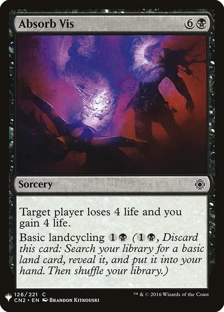 Absorb Vis, Magic card PLST CN2-126 — The List set