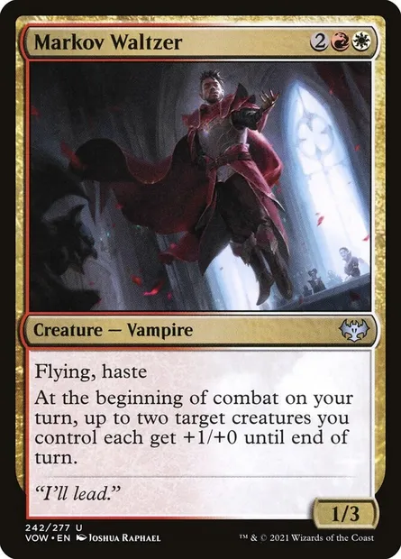 Markov Waltzer, Magic card VOW 242 — Innistrad: Crimson Vow set