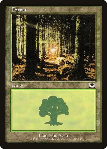 Forest, Magic card ONS 349 — Onslaught set