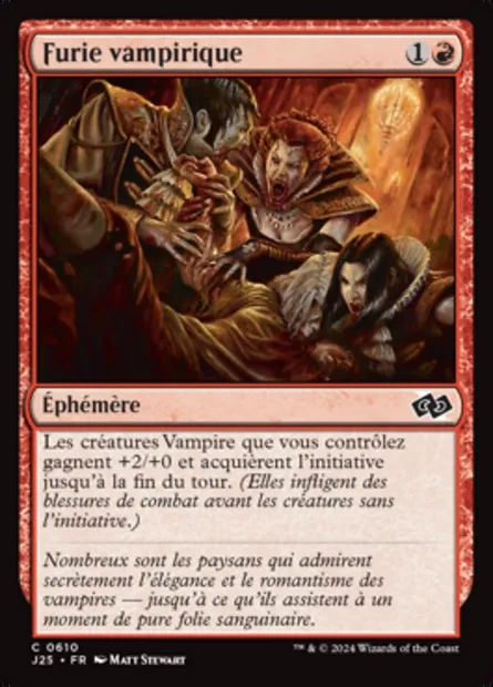 Furie vampirique, carte Magic J25 610 — extension Foundations Jumpstart