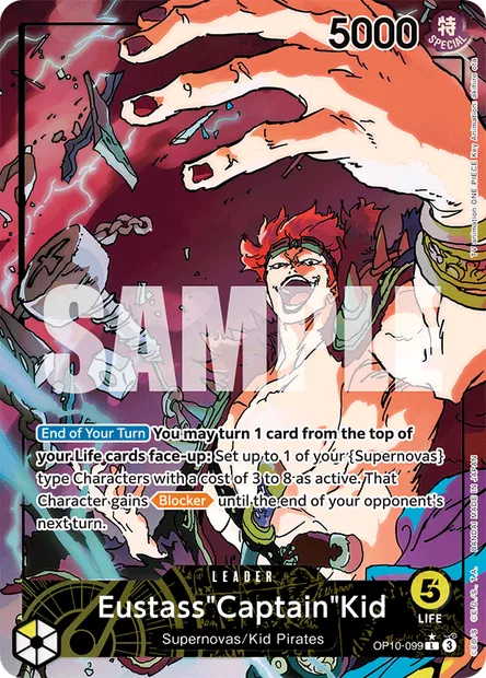 Eustass"Captain"Kid, One Piece card OP10-099 — ROYAL BLOOD set