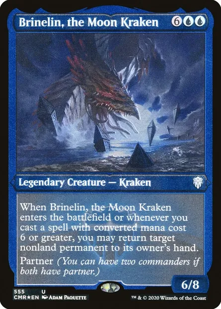 Brinelin, the Moon Kraken, Magic card CMR 555 — Commander Legends set
