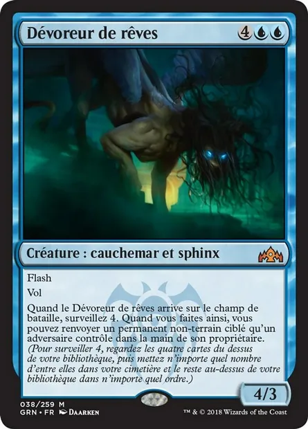 Dévoreur de rêves, carte Magic GRN 38 — extension Les Guildes de Ravnica