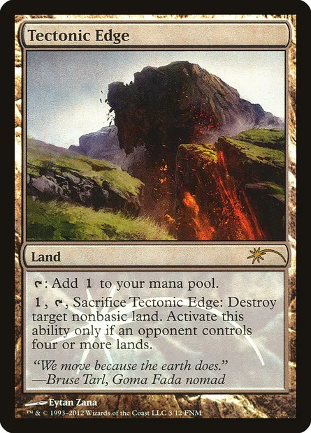 Tectonic Edge, Magic card F12 3 — Friday Night Magic 2012 set