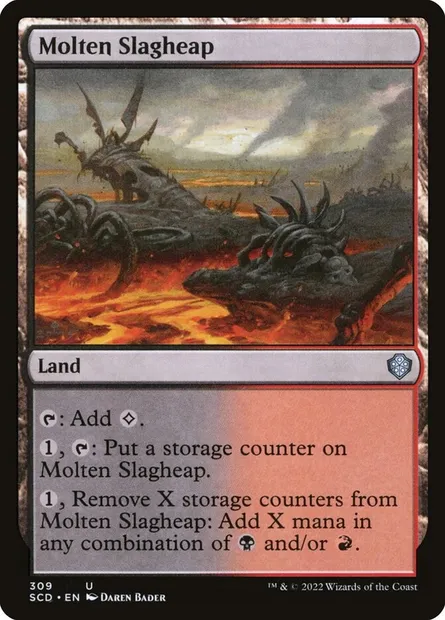 Molten Slagheap, Magic card SCD 309 — Starter Commander Decks set