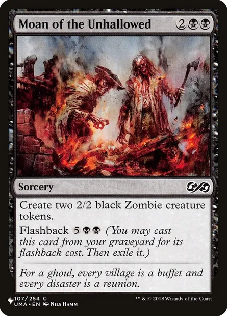 Moan of the Unhallowed, Magic card PLST UMA-107 — The List set