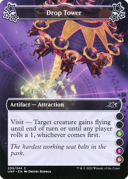 Drop Tower, Magic card UNF 209e — Unfinity set