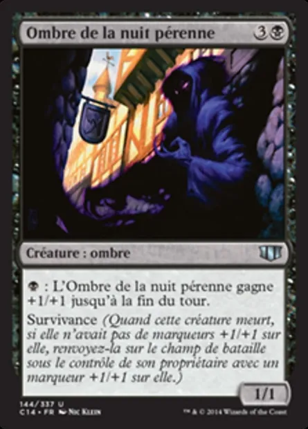 Ombre de la nuit pérenne, carte Magic C14 144 — extension Commander 2014