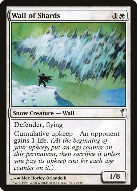 Wall of Shards, Magic card CSP 23 — Coldsnap set