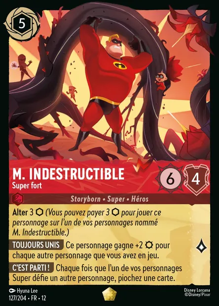 M. Indestructible - Super fort, carte Disney Lorcana CH12-127 — extension Contrées Inconnues