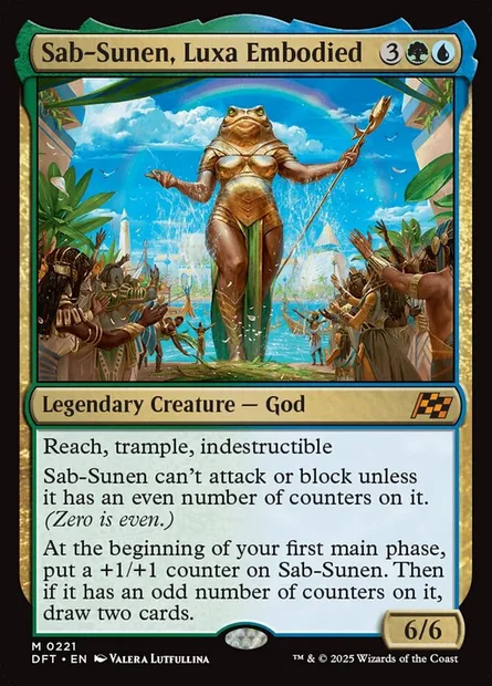 Sab-Sunen, Luxa Embodied, Magic card DFT 221 — Aetherdrift set