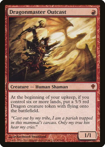 Dragonmaster Outcast, Magic card WWK 81 — Worldwake set