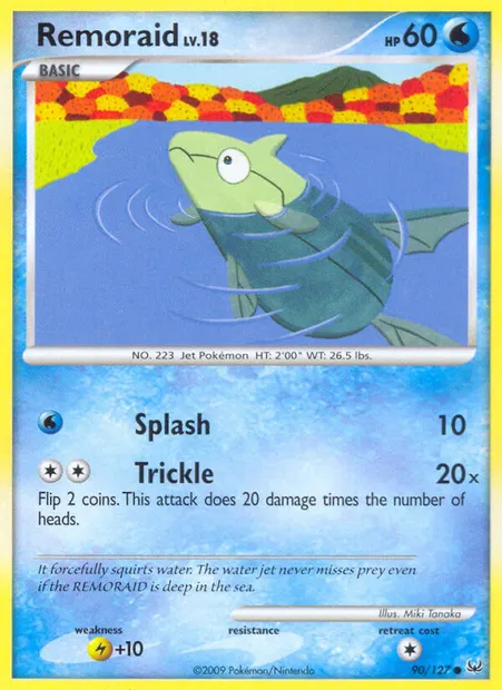 Remoraid, Pokémon card PL 90 — Platinum set