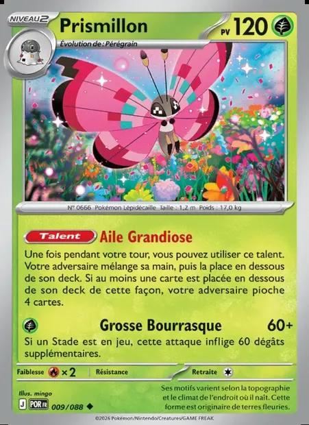 Prismillon, carte Pokémon POR 009 — extension Équilibre Parfait