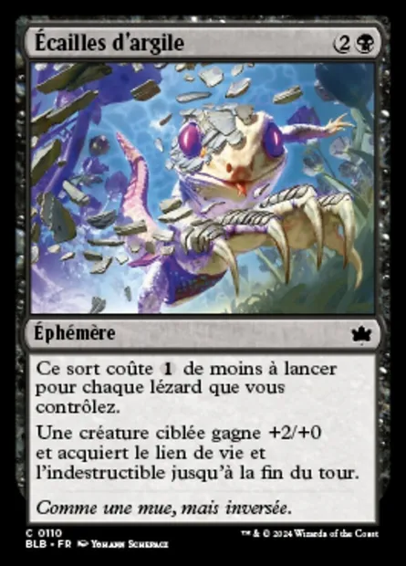 Écailles d'argile, carte Magic BLB 110 — extension Bloomburrow