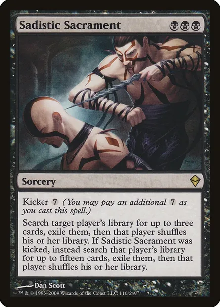 Sadistic Sacrament, Magic card ZEN 110 — Zendikar set
