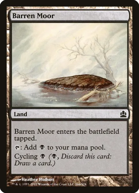 Barren Moor, Magic card CMD 266 — Commander 2011 set