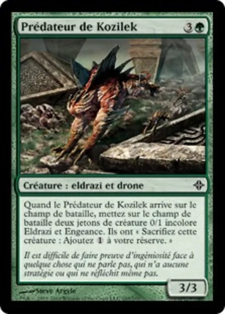 Prédateur de Kozilek, carte Magic ROE 193 — extension L'ascension des Eldrazi