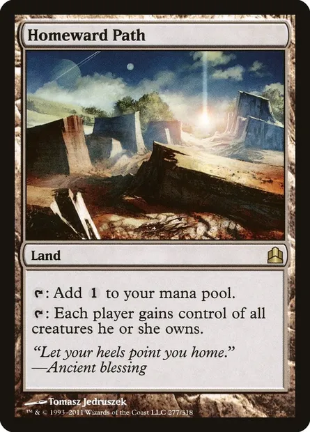 Homeward Path, Magic card CMD 277 — Commander 2011 set