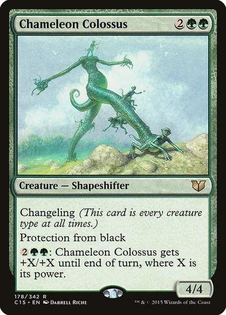 Chameleon Colossus, Magic card C15 178 — Commander 2015 set