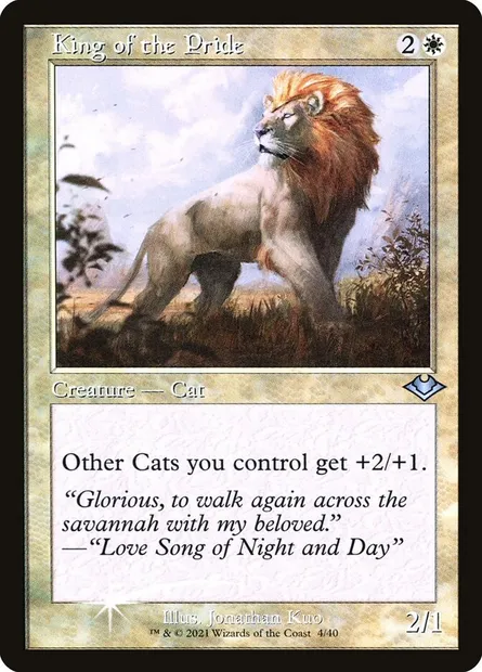 King of the Pride, Magic card H1R 4 — Modern Horizons 1 Timeshifts set