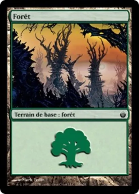 Forêt, carte Magic MBS 155 — extension Mirrodin assiégé