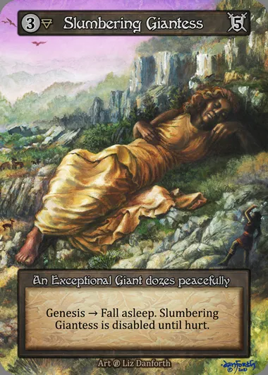 Slumbering Giantess, carte Sorcery BET 160 — extension Beta
