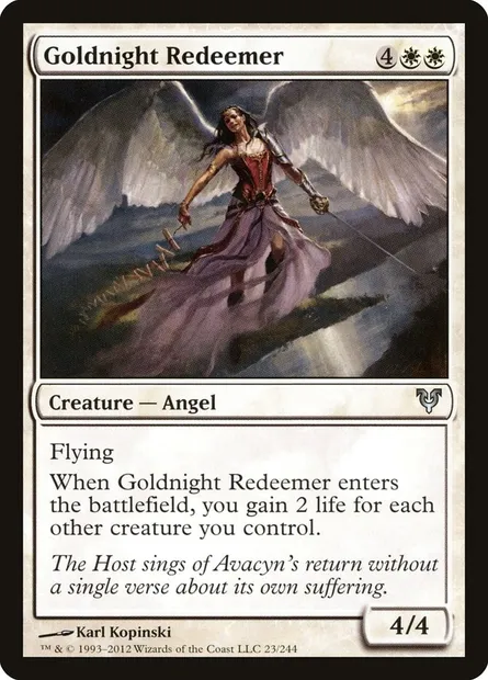 Goldnight Redeemer, Magic card AVR 23 — Avacyn Restored set